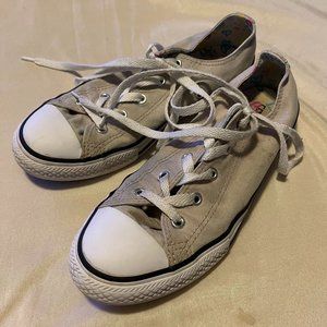 Converse Gray Girls Size 4